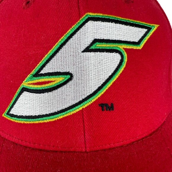 Vintage NASCAR Baseball Hat Cap 2000 Terry Labonte 5 Kelloggs Racing Red Stretch - Picture 13 of 14